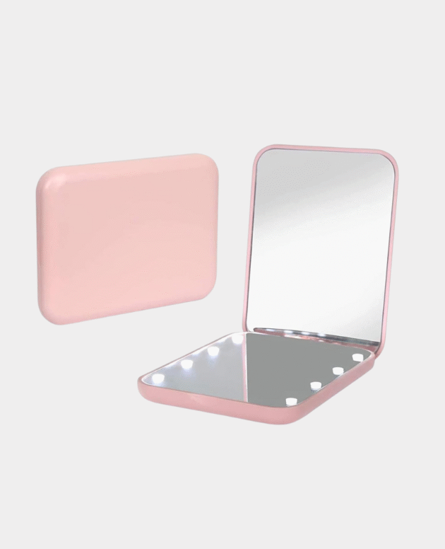 Kintion Pocket Mirror, 1X/3X Magnification LED Makeup Mirror