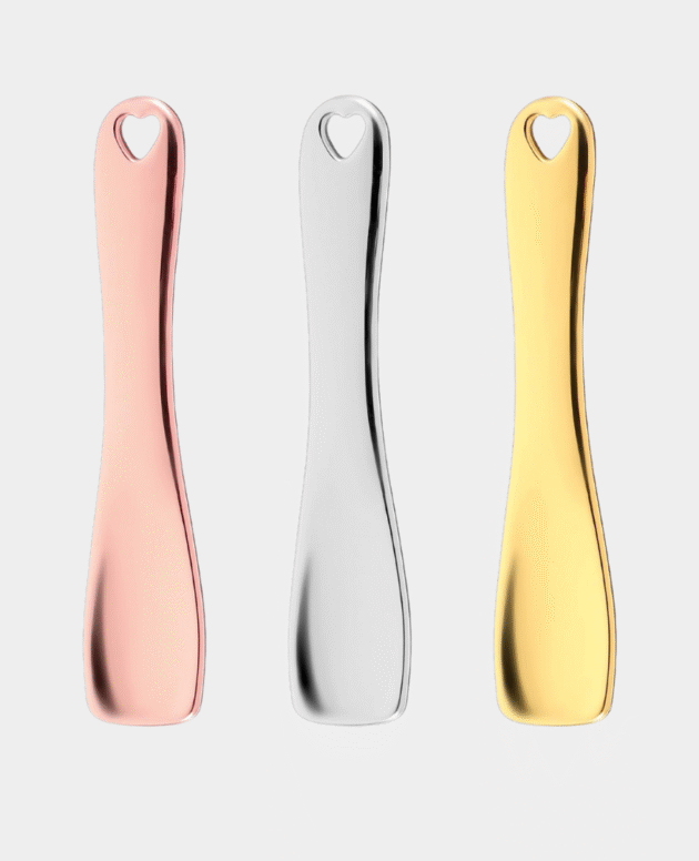 Bremorou 3Pcs Mini Metal Makeup Spatula