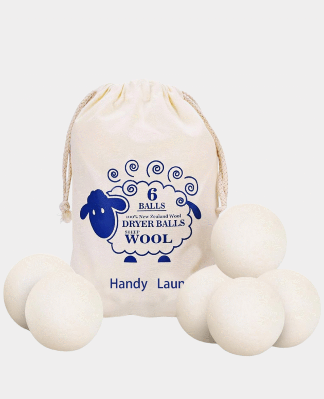6 Pack Wool Dryer Balls Laundry Reusable Anti Static, Cotton Balls