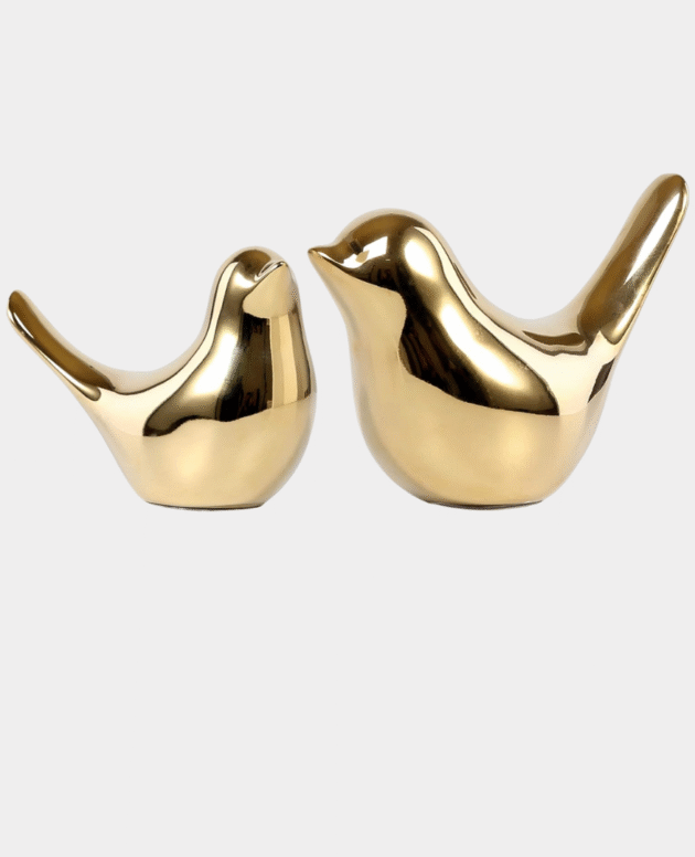 FANTESTICRYAN Small Birds Statues Gold
