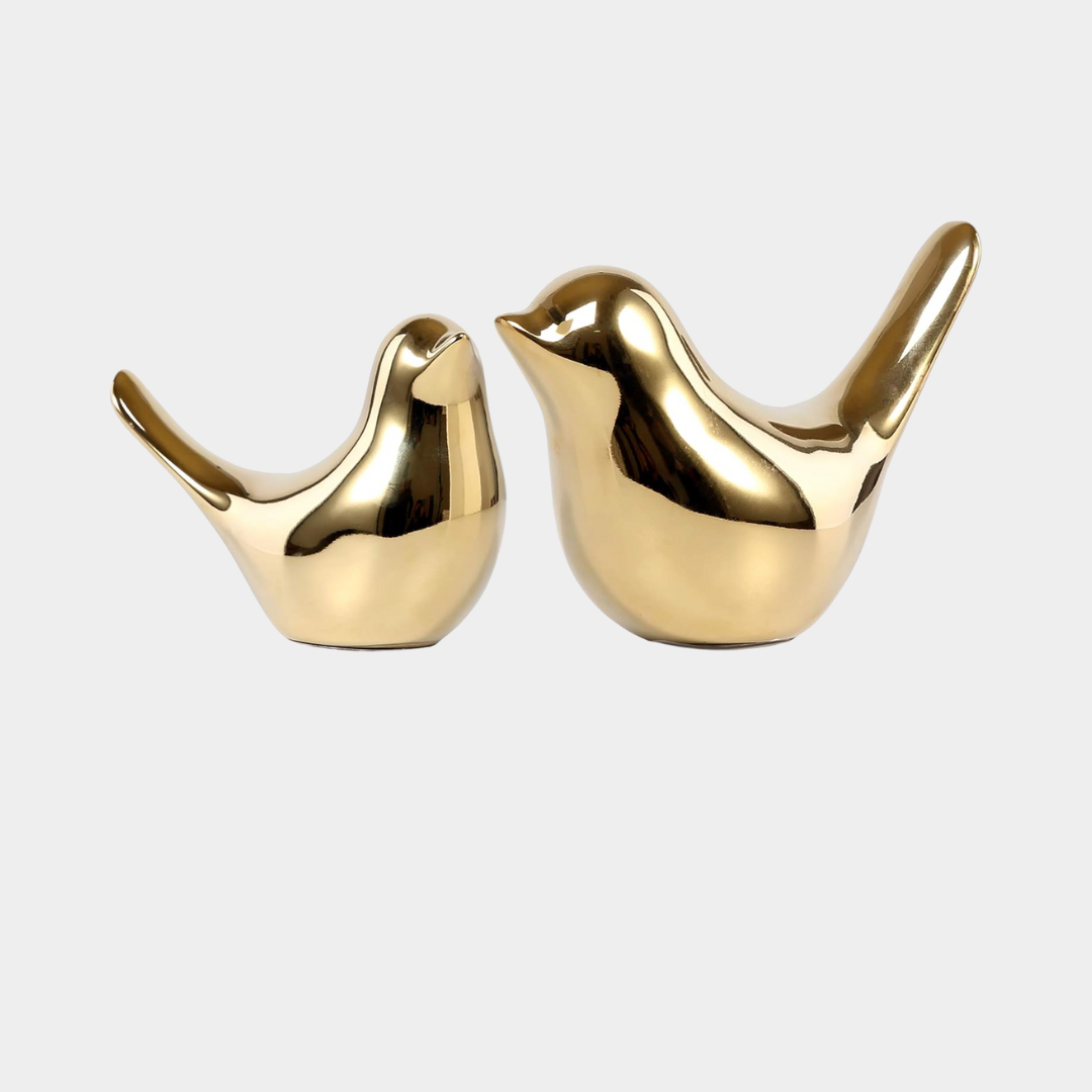 FANTESTICRYAN Small Birds Statues Gold